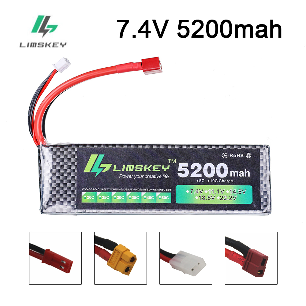Drone Battery Lipo - Akumulator Limskey Power 7.4V 5200mAh 30C