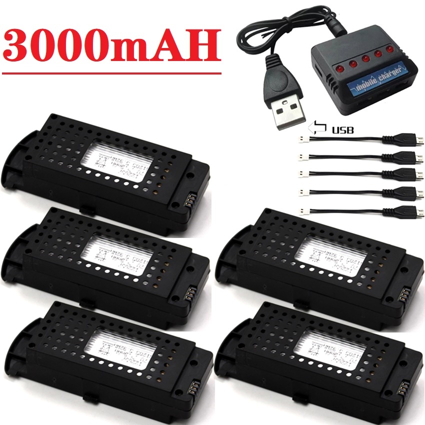 Drone Battery Li-Ion - Bateria do dronów Q6 3.7V 3000mAh