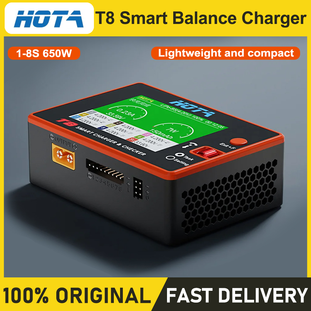 Drone Battery Balance Charger - Inteligentna ładowarka HOTA T8 do akumulatorów