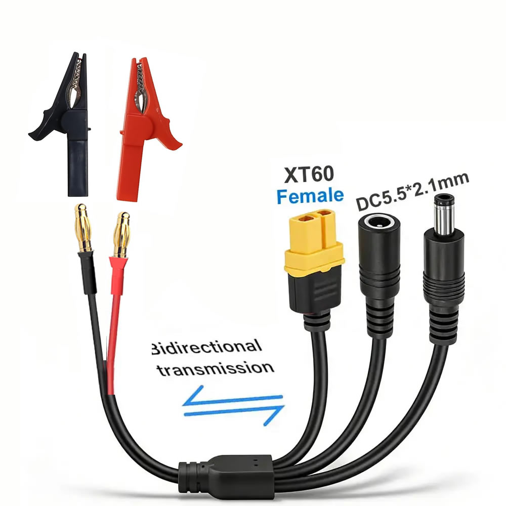 Drone Battery Smart - Kabel adapter 5-w-1 XT60 na wtyk