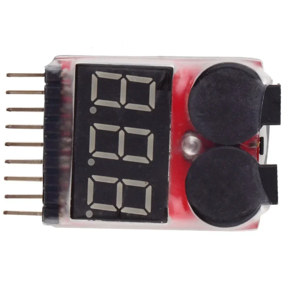 Drone Battery Alarm - 1/2/5PCS Wyświetlacz napięcia RC Alarm niskiej
