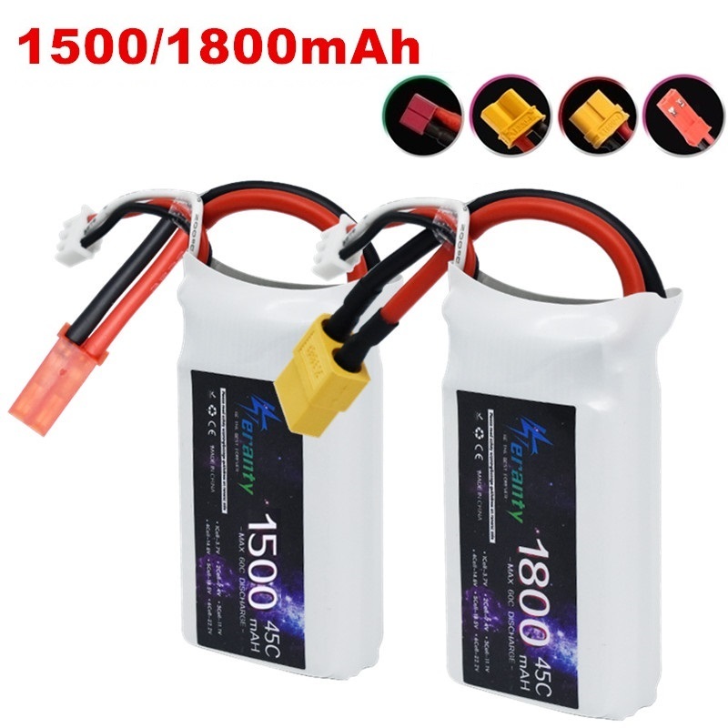 Drone Battery Li-Ion - 7.4V LIPO Battery 2s 1500MAH 1800mah