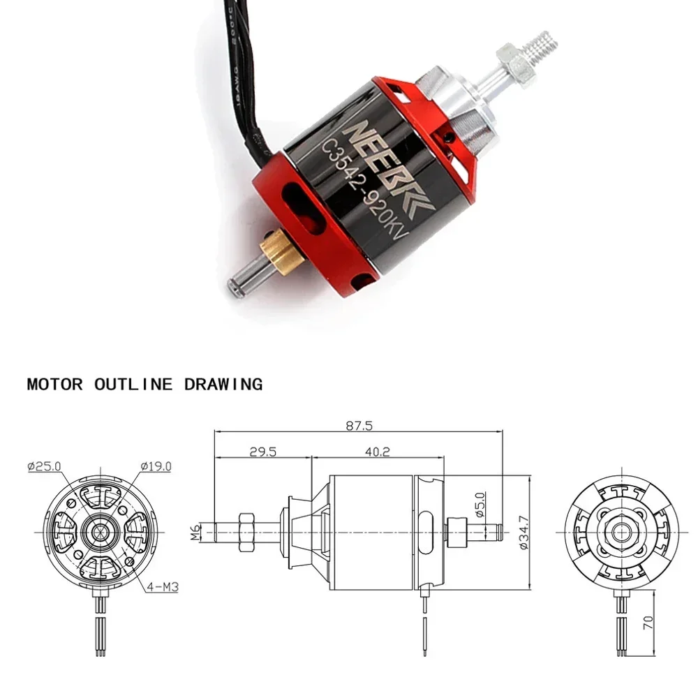 1/2/4 SZT. 3542 920KV 1400KV S – Drone Battery 4S recenzja i cena