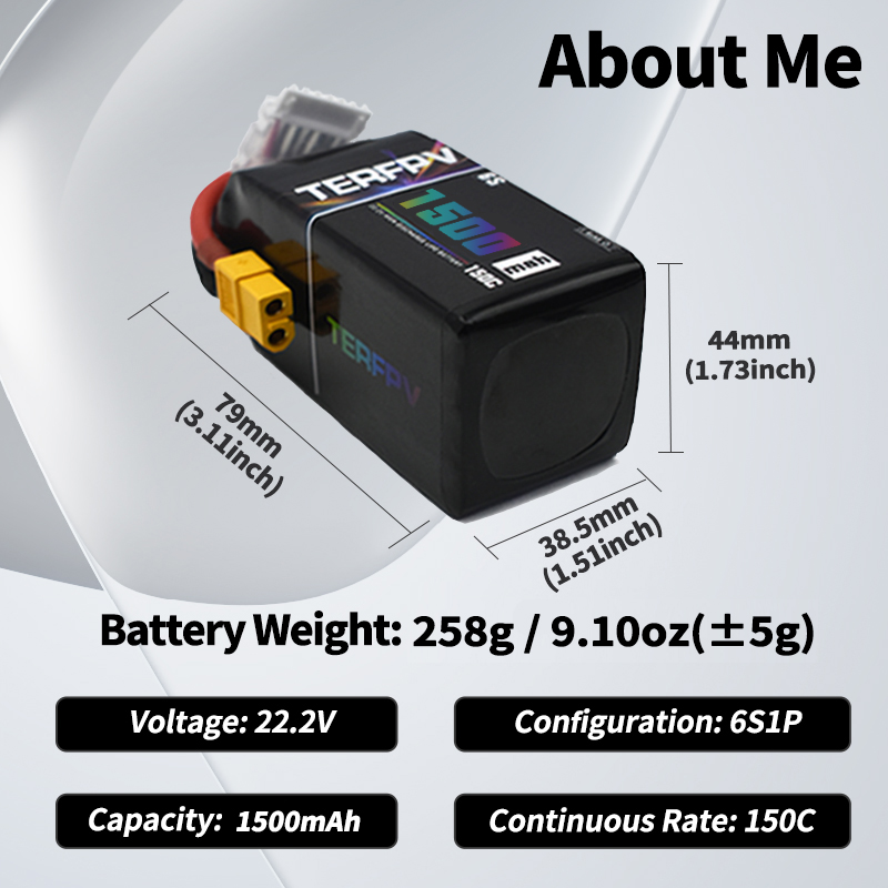 Akumulator Lipo TERFPV 6S 22.2 – Drone Battery 6S recenzja i cena