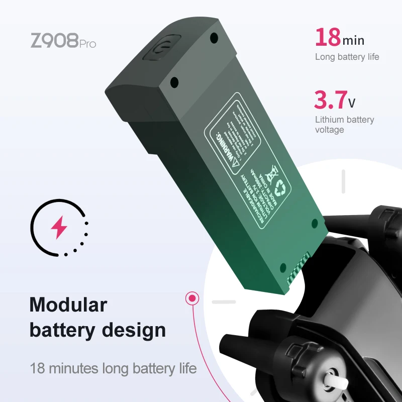 Z908 Pro Max Dron Bateria 3.7V – Drone Battery Lipo recenzja i cena