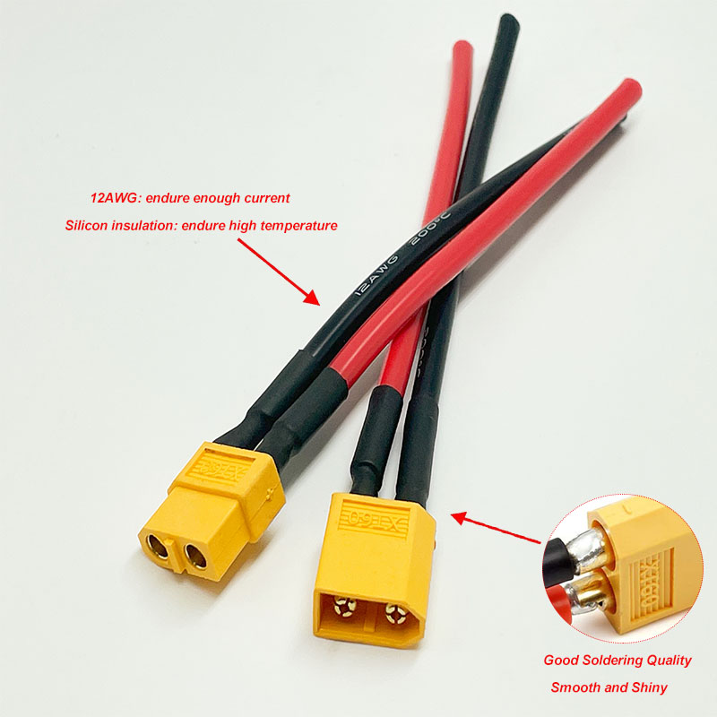 Złącze XT60 żeńskie i męskie z – Drone Battery Connector recenzja i cena
