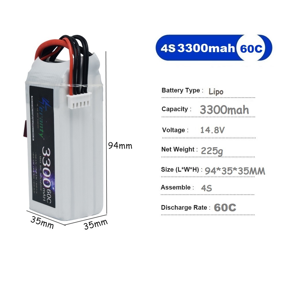 Akumulator LiPo 4S 3300mAh 60C – Drone Battery 4S recenzja i cena
