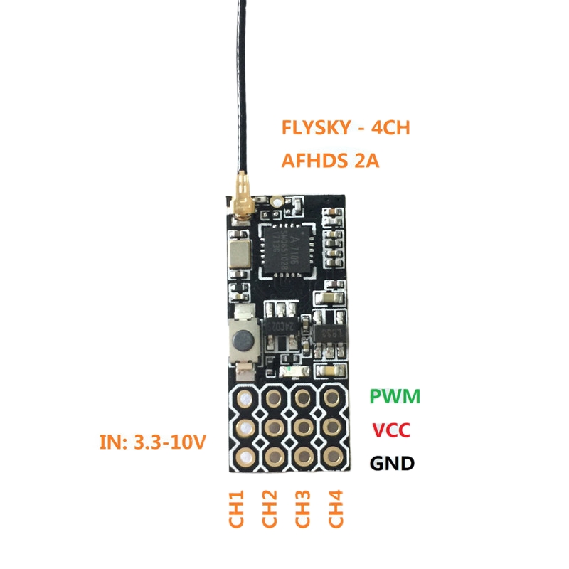 Odbiornik Flysky FS2A Mini 4CH – Drone Battery Plate recenzja i cena