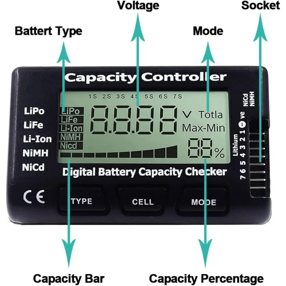 Przenośny tester pojemności ba – Drone Battery Voltage Checker recenzja i cena