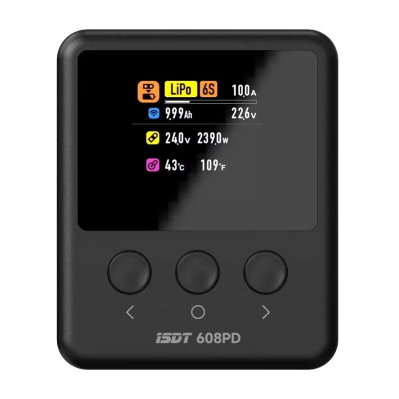 ISDT 608PD DC 240W/10A USB C 1 – Drone Battery Smart recenzja i cena