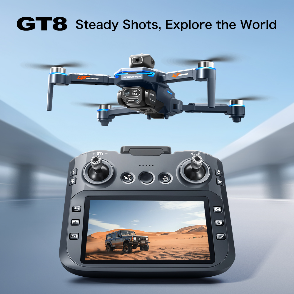 Dron GT8 z funkcją unikania pr – Drone Battery Box recenzja i cena