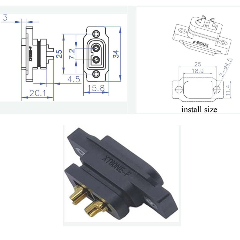 Złącze ładowania baterii litow – Drone Battery Connector recenzja i cena