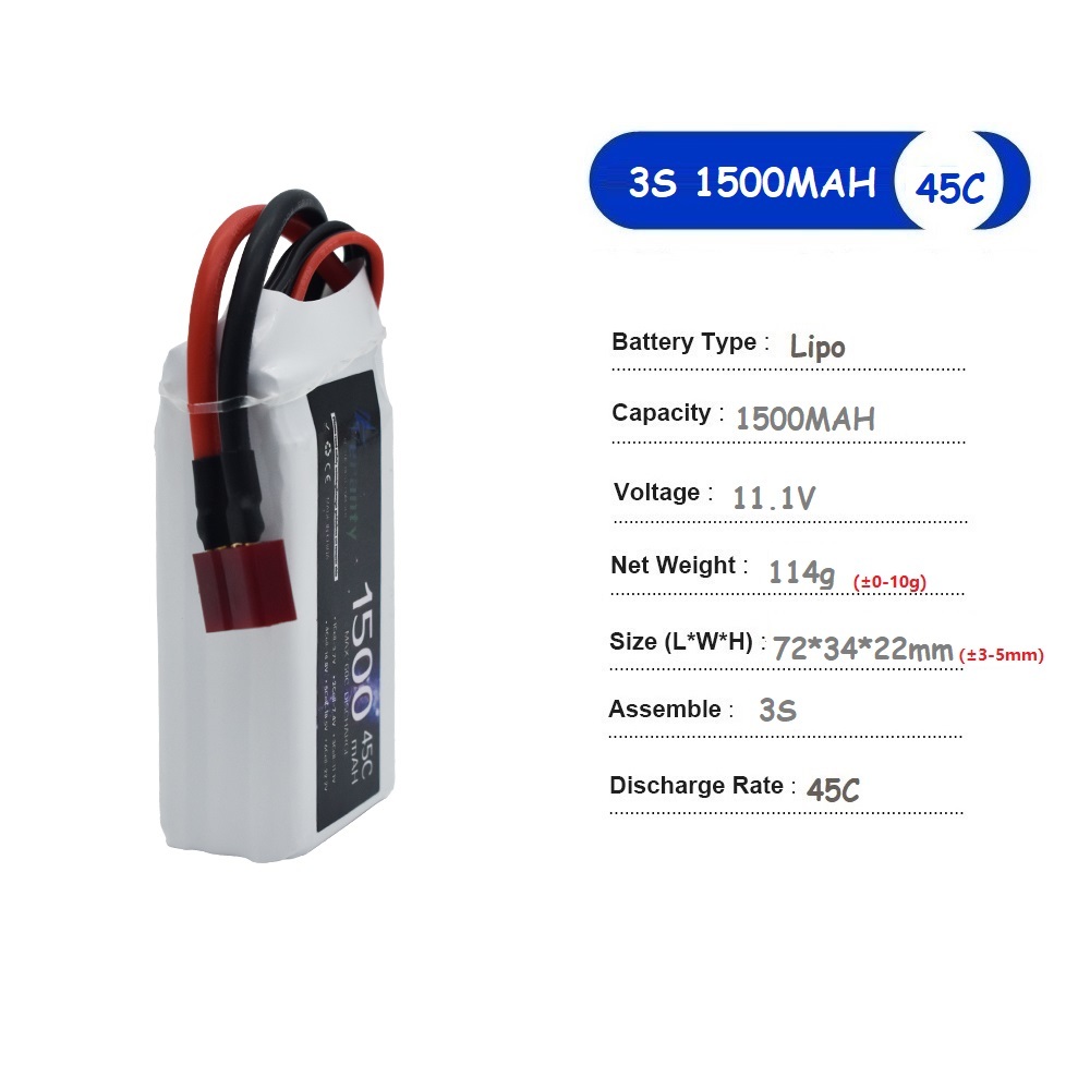 Akumulator LiPo 11,1V 3S 1500m – Drone Battery Li-Ion recenzja i cena