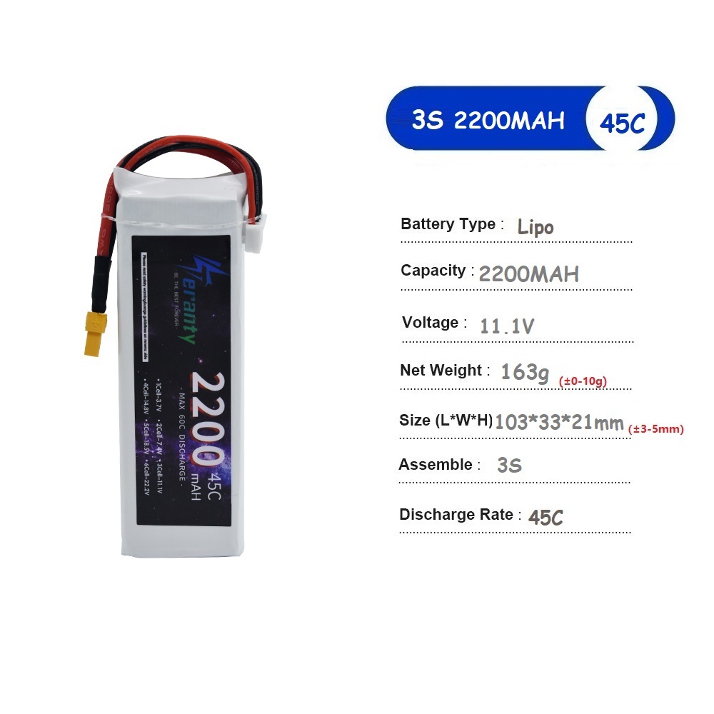 Akumulator LiPo 11,1V 3S 1500m – Drone Battery Li-Ion recenzja i cena