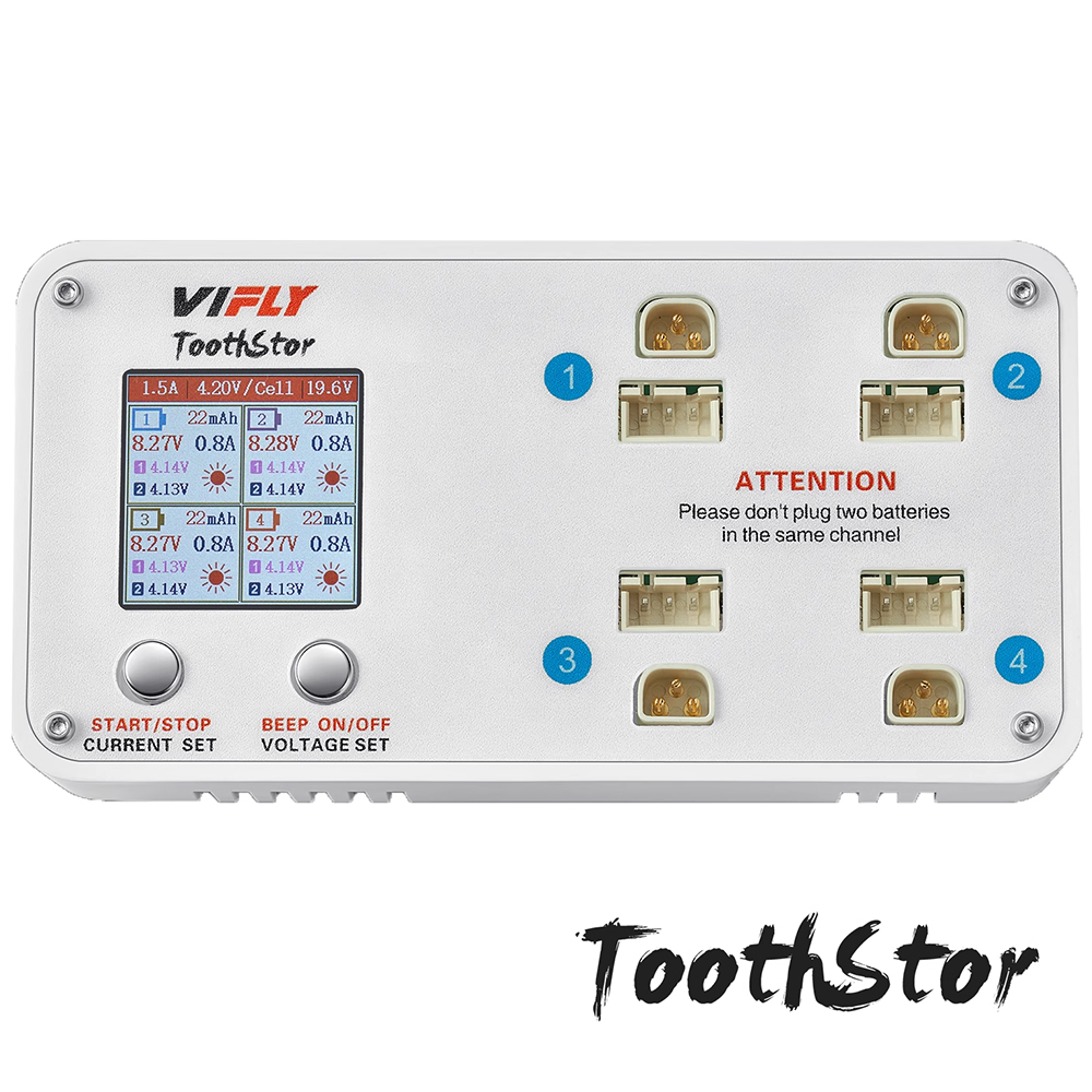 Ładowarka VIFLY Toothstor 4-ka – Drone Battery Balance Charger recenzja i cena