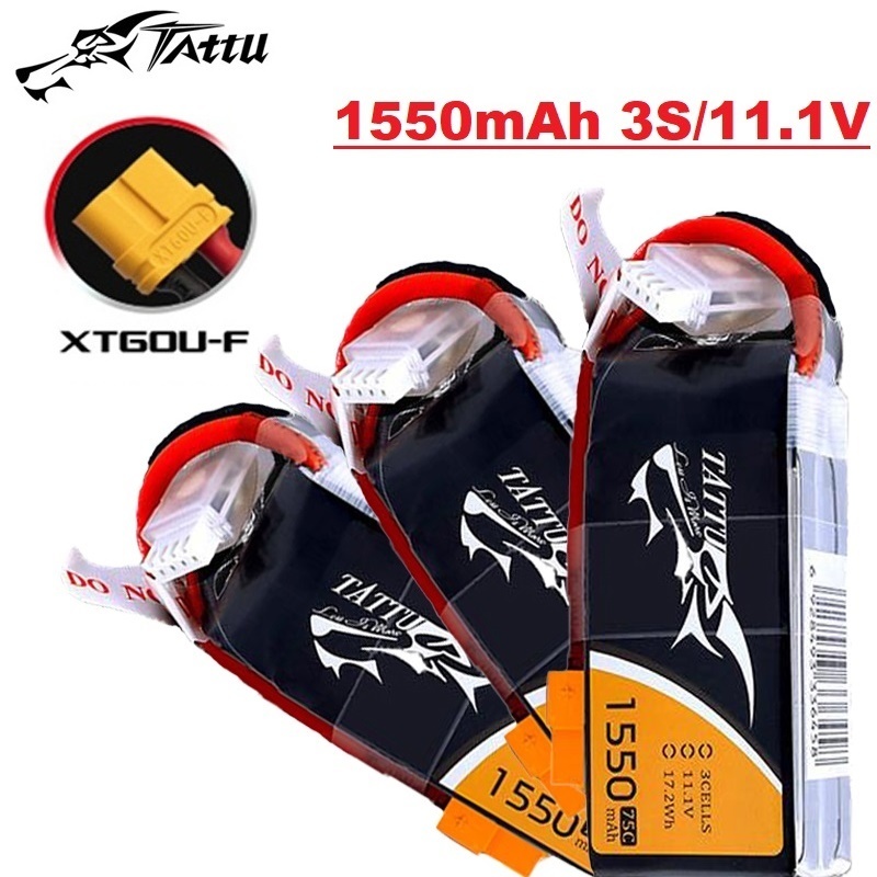 TATTU 3S 11.1V 1550mAh 75C bat – Drone Battery 3S recenzja i cena